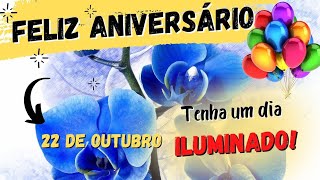 19 de OUTUBRO🌺Belíssima MENSAGEM DE ANIVERSÁRIO🎁para o seu dia [upl. by Lune322]