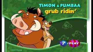 The Lion King Timon amp Pumbaas Grub Ridin Gameplay [upl. by Veronike]