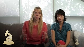 Garfunkel and Oates  On Album quotSlippery When Moistquot  GRAMMYs [upl. by Niwred]