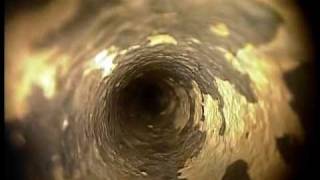 Heat exchanger tubes before cleaning using a video inspection sewer pipe camera [upl. by Annoid]