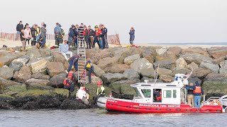 Manasquan Inlet Winter Water Rescue 11224 [upl. by Baer]