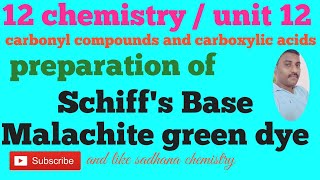 12 chemistrypreparation of Schiffs base in tamilpreparation of malachite green dye in tamil [upl. by Nomled]