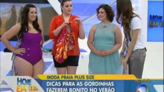 Dicas de biquínis para mulheres acima do peso com Renata Poskus Vaz  Hoje em dia  Rede Record [upl. by Antonina987]