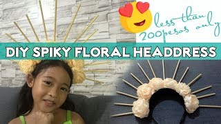 DIY Spiky Floral Headdress [upl. by Sivehc]