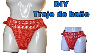 DIY TRAJE DE BAÑO TEJIDO crochet paso a paso  ideas para vender [upl. by Noiz]