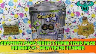 Grossery Gang Series 3  Super Sized Pack Opening 2  More New Trash Stained Grosseries [upl. by Sivet]