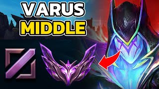 VARUS MIDDLE MASTER GAMEPLAY LOL OFFMETA BUILDGUIDE HOW TO PLAY VARUS MIDDLE [upl. by Dunkin]