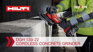 Hilti Nuron DGH 13022 Cordless Concrete Grinder  Features and Benefits [upl. by Tades]