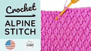 How to crochet the Alpine Stitch [upl. by Sarette695]