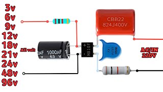 Led Drive Circuit Banaye All Volt 3v 6v 9v 12v 18v 21v 24v 36v 48v  Auto Volt Covert [upl. by Ayikaz720]