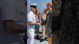 🫡🇺🇸Highest noncombat Navy award for heroism🤩 Mayport NavyLife searchandrescue Hero [upl. by Orland]