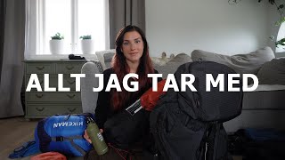 PACKLISTA VANDRING  tält utrustning mat kläder mm [upl. by Melony322]