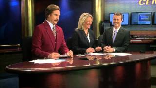 Ron Burgundy CoAnchors KXMB Newscast [upl. by Atiuqet]