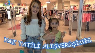 YAZ TATİLİ ALIŞVERİŞİMİZ Neler aldık  Eğlenceli Çocuk Videosu  Funny Kids Videos [upl. by Vitek]