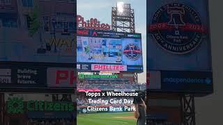 Trading Card Day wheelhousecards x topps at the phillies vs yankees baseball mlb sportscards [upl. by Sel]