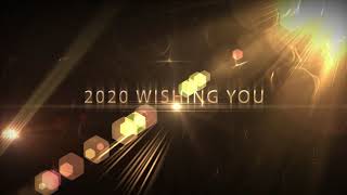 Happy New Year 2020Wishing A New Year Greetings Motion Graphics VideoBye Bye 2019 [upl. by Suzette]