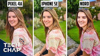 Pixel 4a vs iPhone SE vs OnePlus Nord CAMERA Comparison  The Tech Chap [upl. by Nuris82]