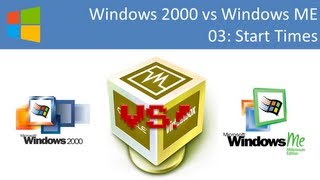 Windows 2000 vs Windows ME Boot Times [upl. by Sexela]