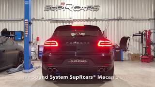 Echappement Son PopampBang 💣 PopCorn 🍿 Active Sound System Porsche Macan S Diesel by SupRcars® [upl. by Rehpotsyrk517]