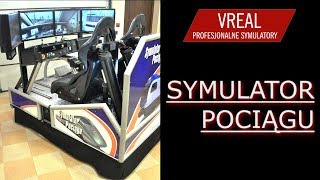 VREAL  SYMULATOR JAZDY POCIĄGIEM  wynajem atrakcji kolejowych [upl. by Amiarom433]