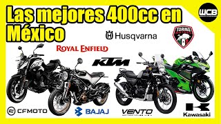 Las MEJORES MOTOCICLETAS de 400cc en México [upl. by Auerbach]