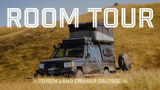 ROOM TOUR LAND CRUISER 79  Offroad Camper  4x4 Vanlife  Overlanding mit Kind [upl. by Ahsieyt559]