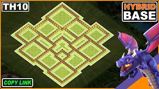 NEW TH10 Base 2024 COC Town Hall 10 TH10 HYBRIDTROPHY Base Design  Clash of Clans [upl. by Tice]