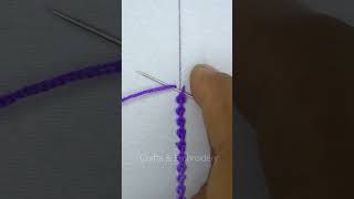 💗👌Nice basic stitch embroidery tutorial with easy technique🔥 shorts viral embroidery trending [upl. by Aehsila]