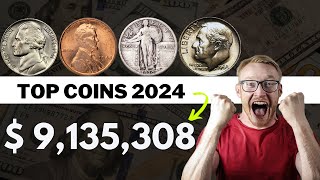 Top Most Valuable Coins 2024  Rare Dimes Nickels Pennies amp Quarters Worth a Lot Of Money [upl. by Allix]