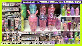 🥤40 PESOS CARETAS POLICARBONATO  VASOS TAZAS KAWAII EN PASAJE TEPITO  CENTRO CDMX nay1206 [upl. by Hgieloj]