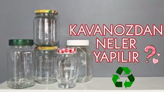 KAVANOZLARDAN NELER YAPILIR  Geri Dönüşüm  Recycle  Kendin Yap [upl. by Ahsiya316]