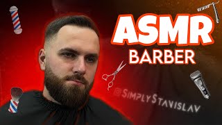 Top Sounds Haircut And Beardcut No Talking Relaxing Scissors  ASMR BARBER [upl. by Baras61]