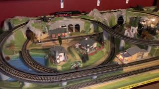 HIGH END Marklin Germany ho train layout [upl. by Neehcas]