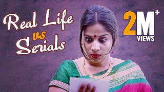 Real life vs Serials  Mahathalli  Tamada Media [upl. by Serica769]