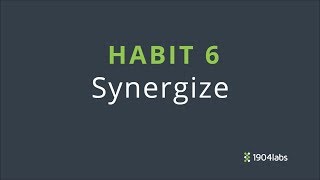 9  Habit 6 Synergize [upl. by Gamali]