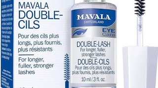 تطويل وتكثيف الرموش والحواحب mavala double lash serum [upl. by Meensat]