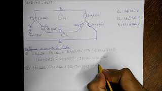 Circuito Trifásico Desequilibrado Y  Y  Exercicio Resolvido 4 [upl. by Maurita214]