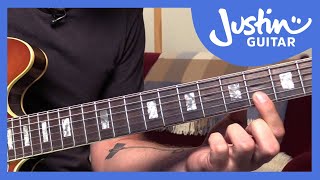 Jazz Standard Autumn Leaves  Melody Guitar Lesson JA521 [upl. by Saffren741]