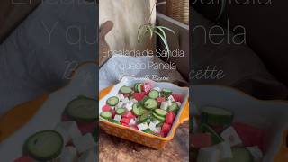 Ensalada de sandía y queso [upl. by Derby]