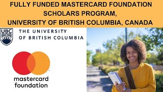 Fully Funded Mastercard Foundation Scholars Program at UBC  Personal Statement Tips [upl. by Yra]