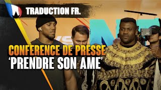 Francis Ngannou vs Anthony Joshua  la conférence de presse en FRANÇAIS [upl. by Emogene153]