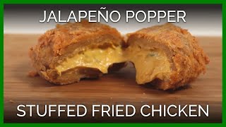 Jalapeño Popper–Stuffed Fried Chicken  Vegan [upl. by Direj]