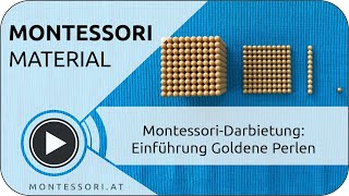 MontessoriDarbietung Einführung Goldene Perlen Österreichische MontessoriAkademie Ausbildung [upl. by Jadwiga]