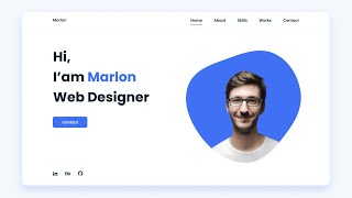 RESPONSIVE Personal PORTFOLIO Website HTML CSS And JAVASCRIPT  Mobile First [upl. by Eirrehs]