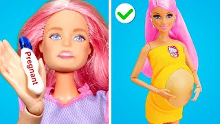 Barbie Está Embarazada HACKS DE MUÑECAS RICAS vs POBRES  Gadgets Increíbles amp Artesanías Geniales [upl. by Harat]