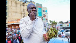 Dp Rigathi Gachagua chewing miraa in Meru [upl. by Lehman]