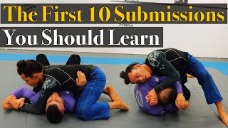 The First 10 Bjj Submissions You Should Learn [upl. by Eekcaj755]