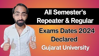 All Semester Tentative Exam Dates Declared 2024  Repeater amp Regular [upl. by Aikaj]