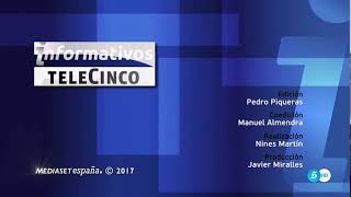 Cierre Informativos Telecinco 2017 [upl. by Nohsad741]