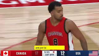 Usa vs Canada Basketball 2024 Summer Olympics HIGHLIGHTS [upl. by Asp852]